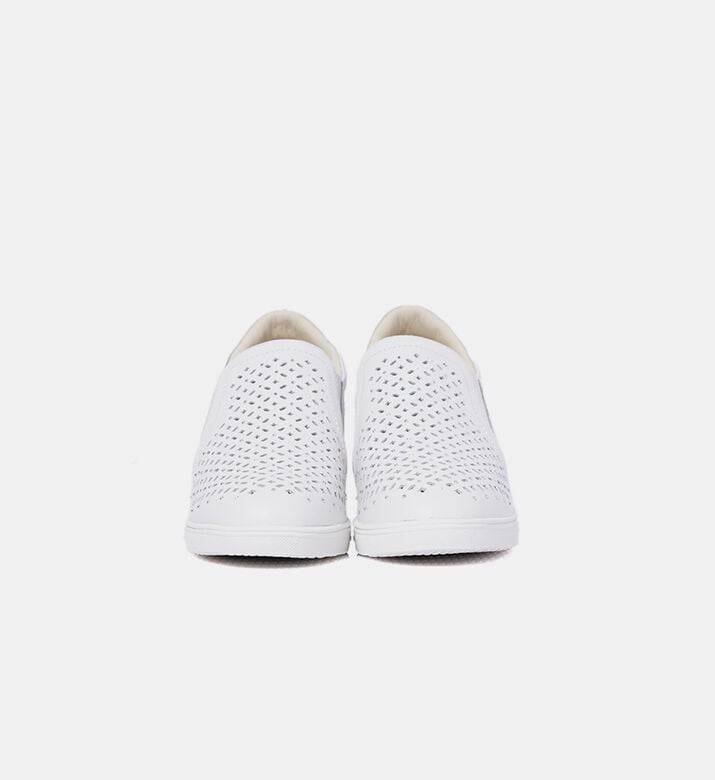 Diamond Pattern Slip-on Sneakers