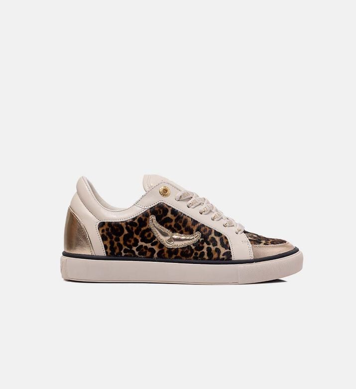 Fly On Low-top Leopard-print Trainers